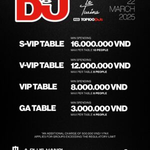 A PLUS HANOI x DJ MAG LE TWINS 22.03 ticket
