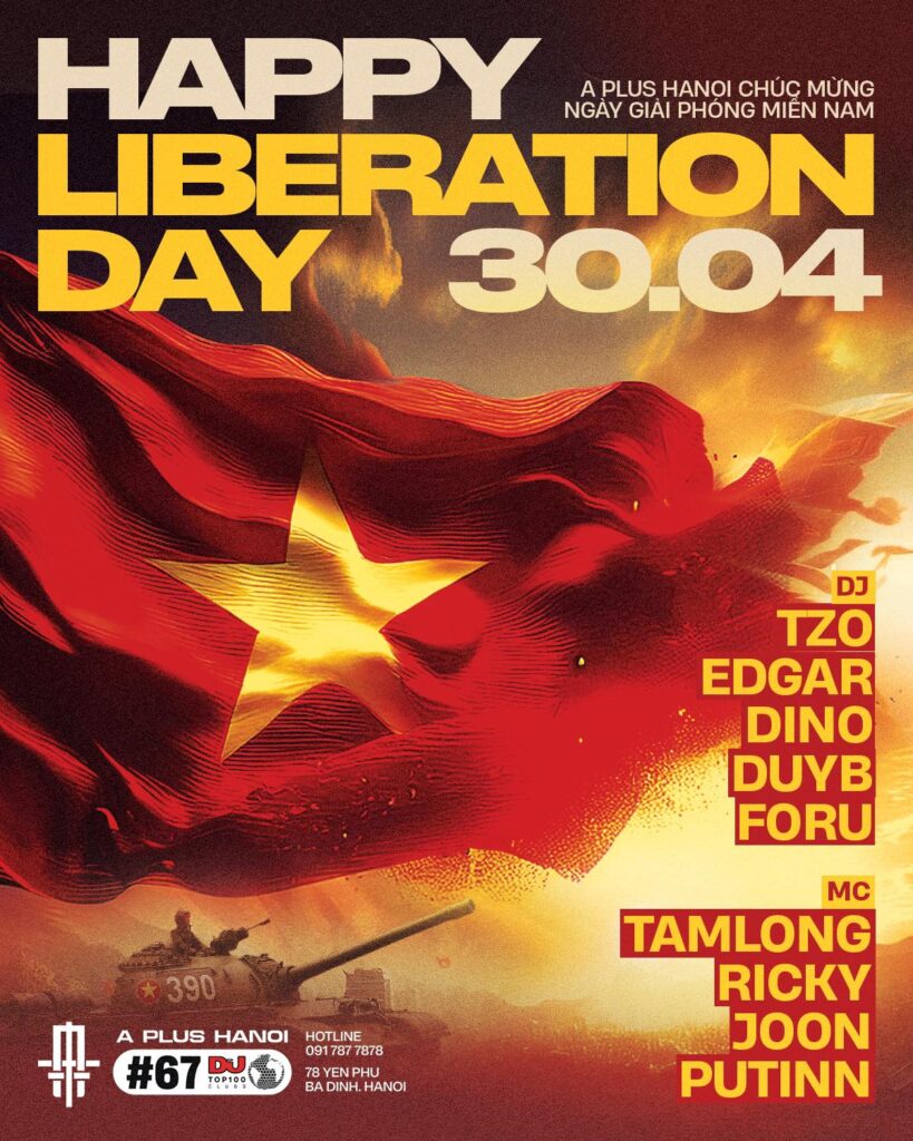 𝗛𝗔𝗣𝗣𝗬 𝗩𝗜𝗘𝗧𝗡𝗔𝗠 𝗟𝗜𝗕𝗘𝗥𝗔𝗧𝗜𝗢𝗡 𝗗𝗔𝗬 - 𝗔𝗣𝗥𝗜𝗟 𝟯𝟬 HAPPY VIETNAM LIBERATION DAY - APRIL 30