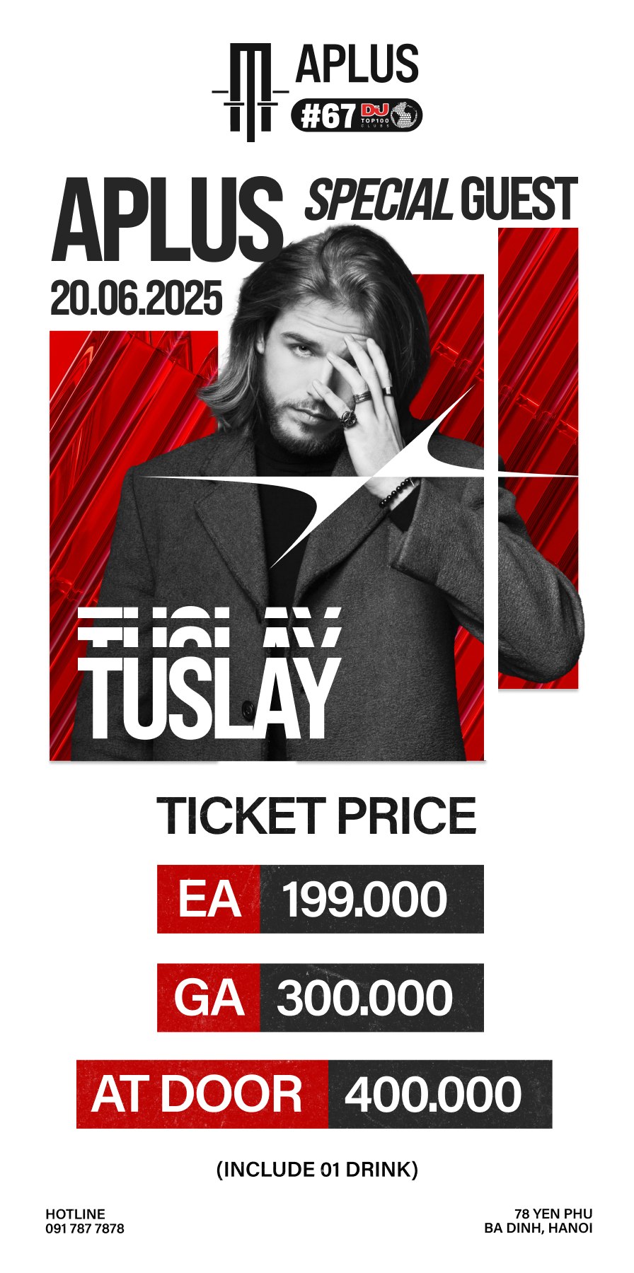 TUSLAY | SPECIAL GUEST | APLUS | 20.06 TUSLAY SPECIAL GUEST APLUS 20.06-ticket