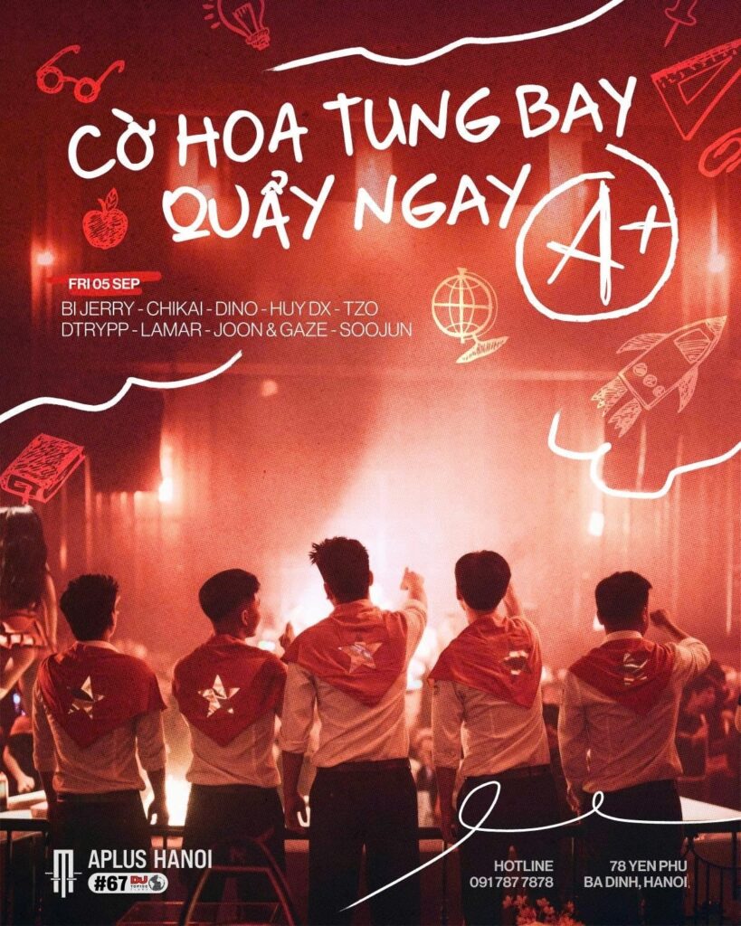 CỜ HOA TUNG BAY, QUẨY NGAY A+