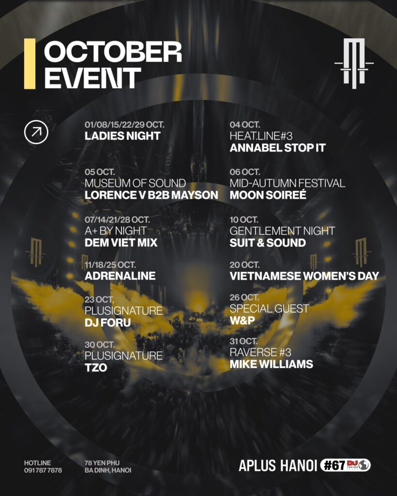 OCTOBER EVENT EXPLOSION SERIES AT APLUS