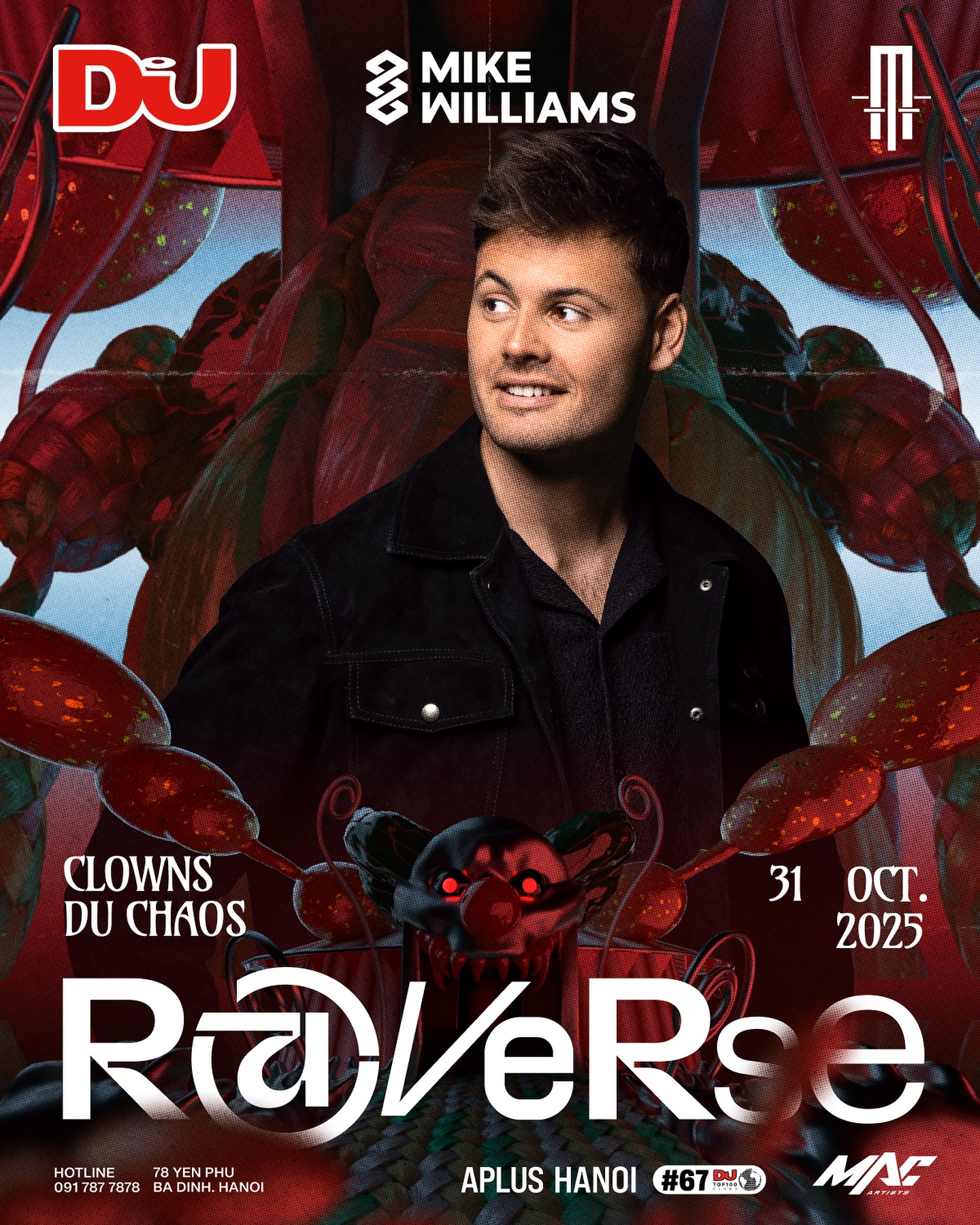 RAVERSE #3: CLOWNS DU CHAOS w/ MIKE WILLIAMS - Oct 31 (HALLOWEEN PARTY) RAVERSE 3 CLOWNS DU CHAOS w MIKE WILLIAMS - Oct 31 (HALLOWEEN PARTY)