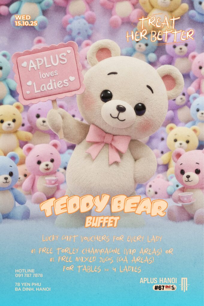 TREAT HER BETTER TEDDY BEAR BUFFET WEDNESDAY 15.10