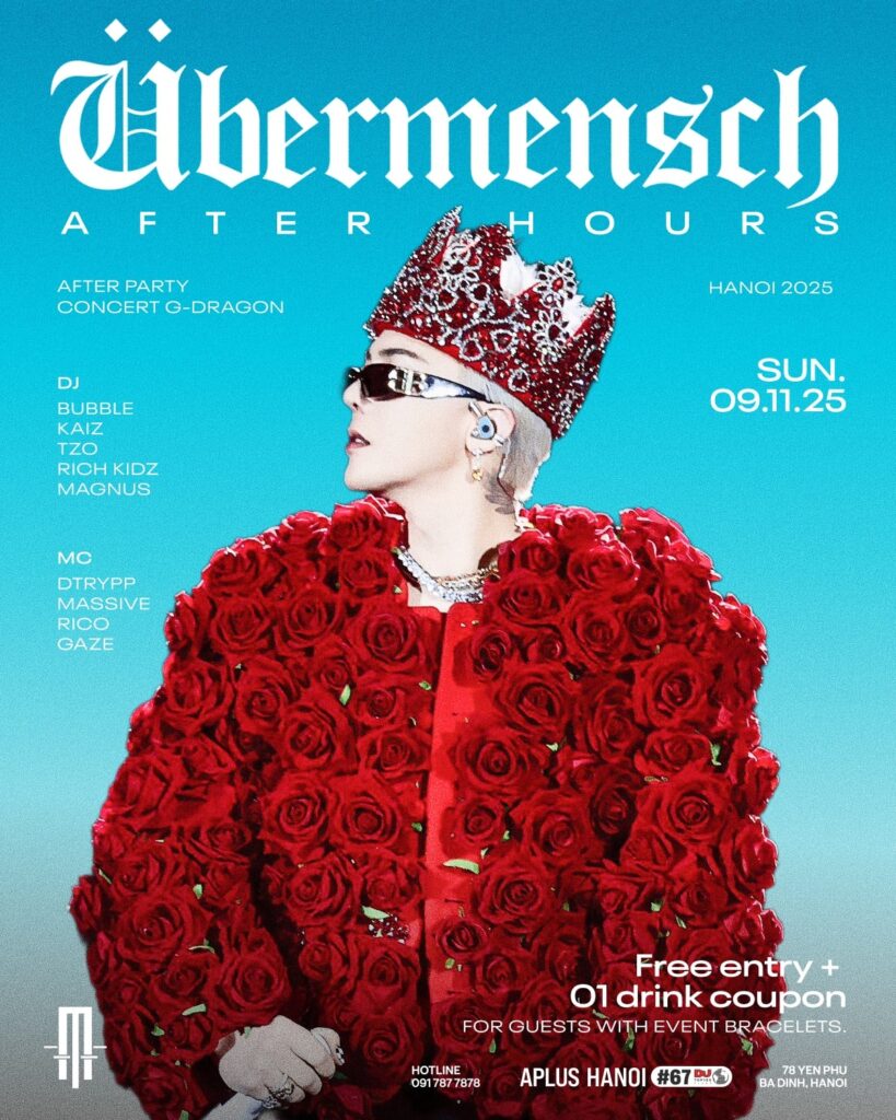 Übermensch AFTER HOURS G-DRAGON AFTER PARTY TONIGHT, 9.11