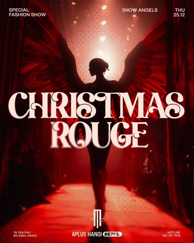 CHRISTMAS ROUGE WHEN SNOW ANGLES STRUT THU, 25.12
