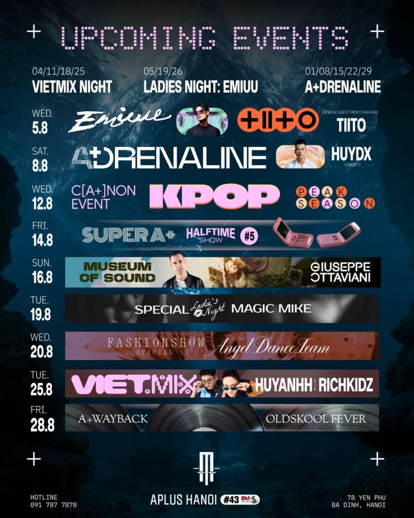HI AUGUST | COMING UP NEXT EVENTS