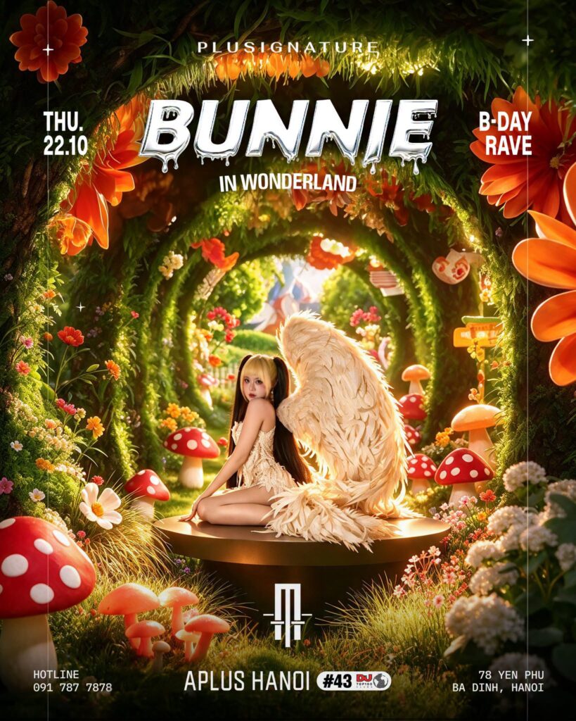 PLUSIGNATURE | BUNNIE IN WONDERLAND | B-DAY RAVE | 22.10
