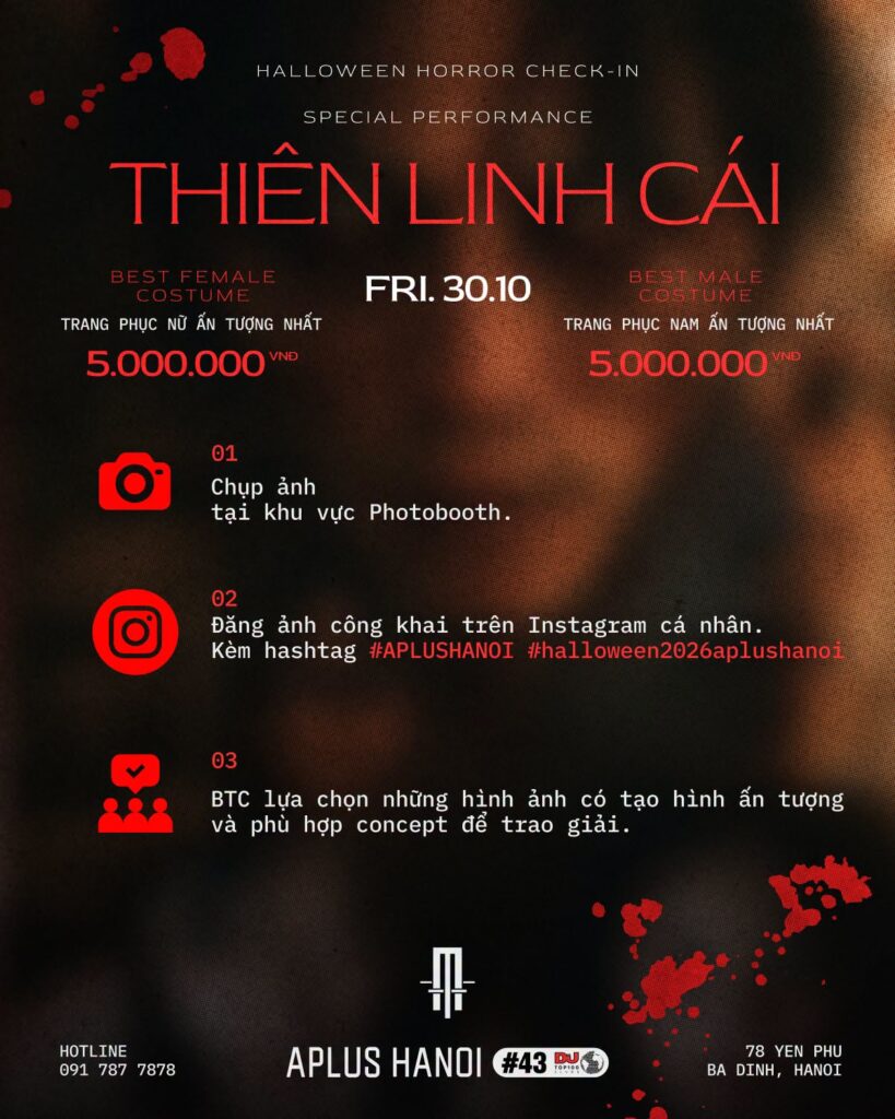 THIÊN LINH CÁI HALLOWEEN HORROR CHECK-IN 30.10